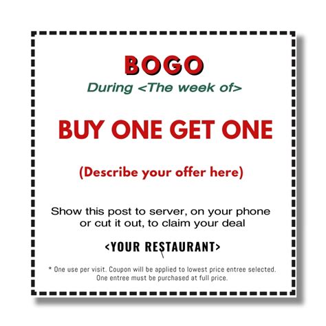 12,630+ Free Templates for 'Bogo offer template' .